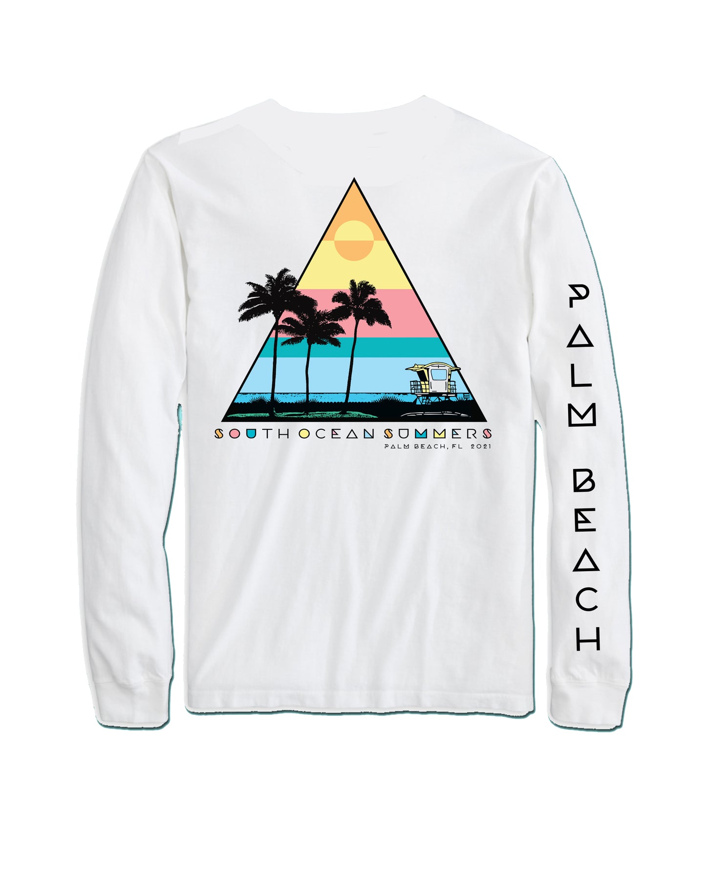 South Ocean Summers L/S Full Length T-Shirt - White