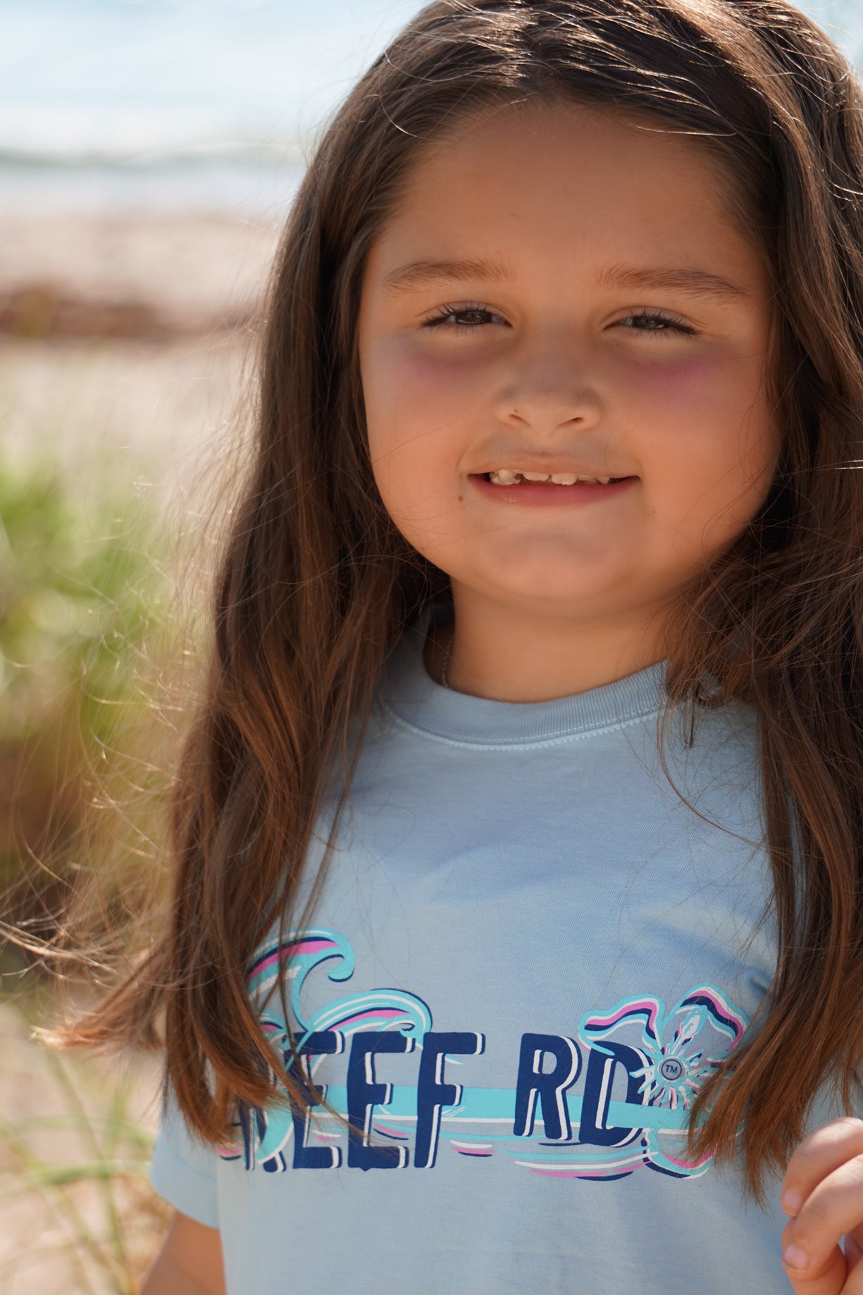 Reef Rd Island Style Youth T-Shirt - Ocean Blue