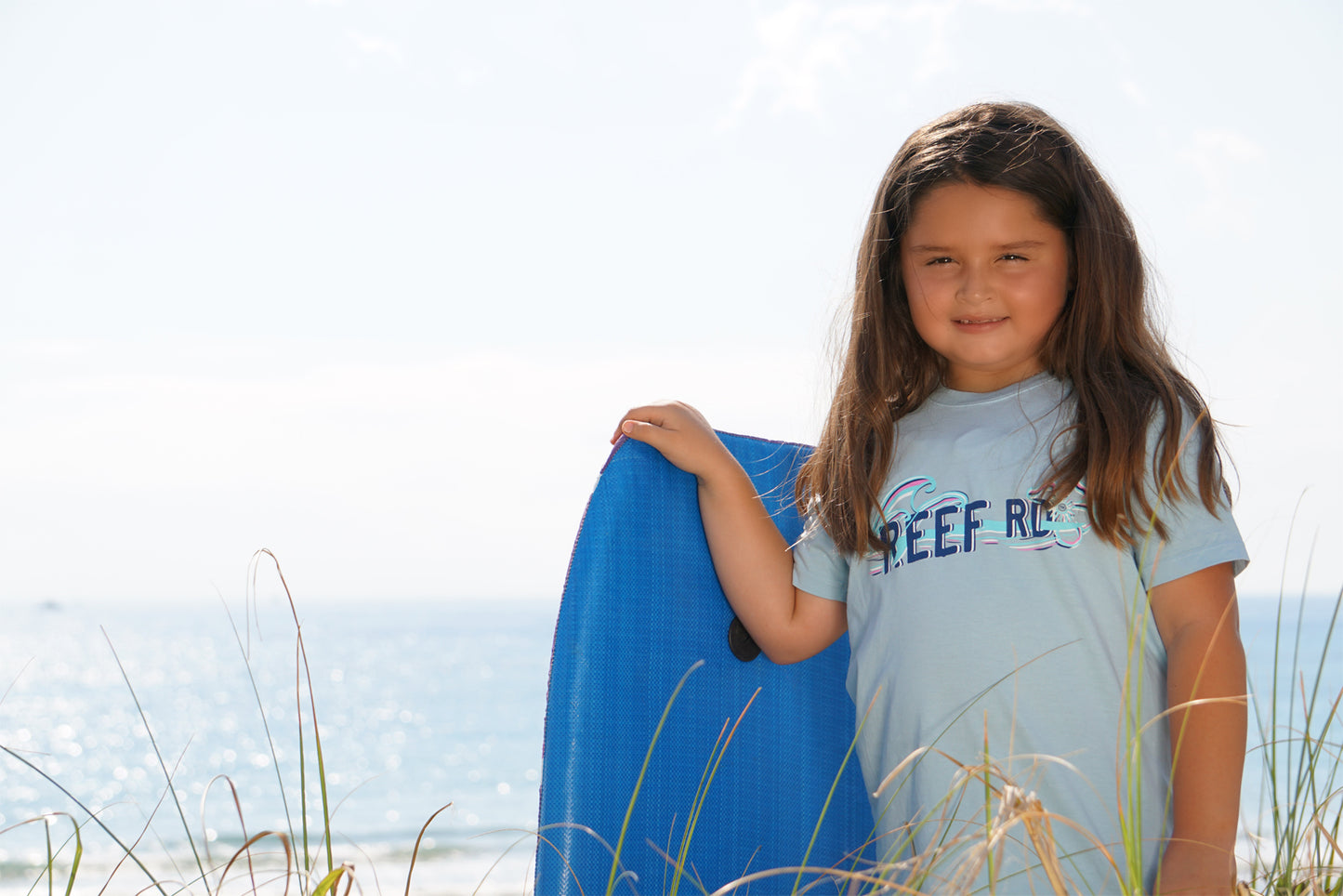 Reef Rd Island Style Youth T-Shirt - Ocean Blue